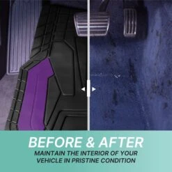 High Quality Rubber Floor Mats - Full Set Purple(High Quality Rubber Floor Mats Full Set Purple) 10 High Quality Rubber Floor Mats - Full Set Purple(High Quality Rubber Floor Mats Full Set Purple) -FH Group f11329 purple 5