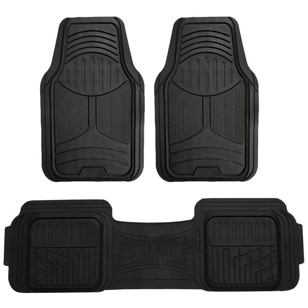Trimmable Heavy Duty Non-Slip Rubber Floor Mats - Full Set Black(Trimmable Heavy Duty Non Slip Rubber Floor Mats Full Set Black) 1 Trimmable Heavy Duty Non-Slip Rubber Floor Mats - Full Set Black(Trimmable Heavy Duty Non Slip Rubber Floor Mats Full Set Black)
