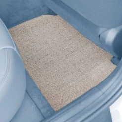 DIY Ultra Waterproof Trimmable Non-Slip Vinyl Floor Mats Beige(Diy Ultra Waterproof Trimmable Non Slip Vinyl Floor Mats Beige) -FH Group f12021beige rear v2 1 e1615816863125