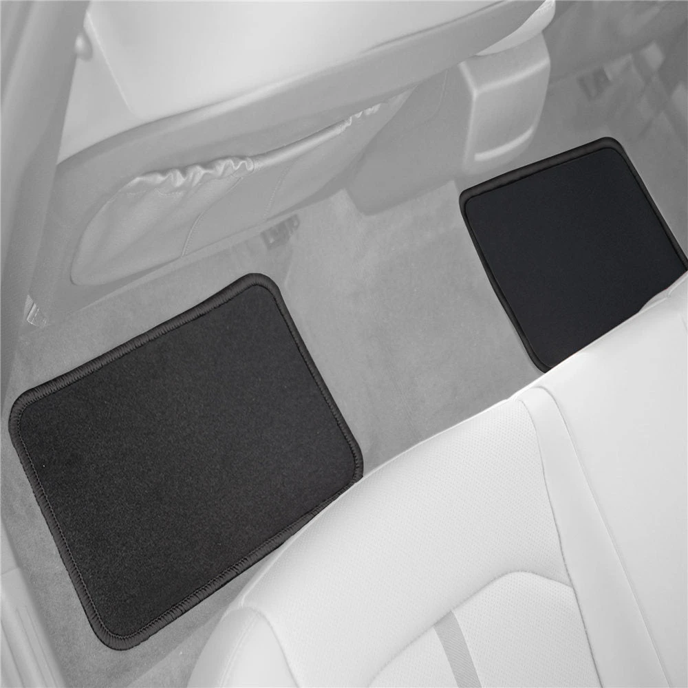 Mod Non-Slip Carpet Floor Mats With Colorful Stitching - Full Set Black(Mod Non Slip Carpet Floor Mats With Colorful Stitching Full Set Black) 4 Mod Non-Slip Carpet Floor Mats With Colorful Stitching - Full Set Black(Mod Non Slip Carpet Floor Mats With Colorful Stitching Full Set Black) - Image 4