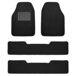 High Quality Non-Slip Carpet Floor Mats - 3 Row Black(High Quality Non Slip Carpet Floor Mats 3 Row Black)