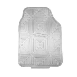 Metallic Finish Non-Slip Rubber Backing Floor Mats - Full Set Silver(Metallic Finish Non Slip Rubber Backing Floor Mats Full Set Silver) 12 Metallic Finish Non-Slip Rubber Backing Floor Mats - Full Set Silver(Metallic Finish Non Slip Rubber Backing Floor Mats Full Set Silver) -FH Group f14410 silver v5 e1576532645754