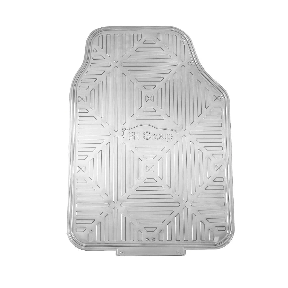 Metallic Finish Non-Slip Rubber Backing Floor Mats - Full Set Silver(Metallic Finish Non Slip Rubber Backing Floor Mats Full Set Silver) 4 Metallic Finish Non-Slip Rubber Backing Floor Mats - Full Set Silver(Metallic Finish Non Slip Rubber Backing Floor Mats Full Set Silver) - Image 4