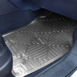 Metallic Finish Non-Slip Rubber Backing Floor Mats - Full Set Silver(Metallic Finish Non Slip Rubber Backing Floor Mats Full Set Silver) 11 Metallic Finish Non-Slip Rubber Backing Floor Mats - Full Set Silver(Metallic Finish Non Slip Rubber Backing Floor Mats Full Set Silver) -FH Group f14410 sliver interior e1576532770592