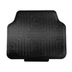 Metallic Finish Non-Slip Rubber Backing Floor Mats - Full Set Black(Metallic Finish Non Slip Rubber Backing Floor Mats Full Set Black) -FH Group f14410black rear e1576532972793