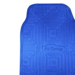 Metallic Finish Non-Slip Rubber Backing Floor Mats - Full Set Blue(Metallic Finish Non Slip Rubber Backing Floor Mats Full Set Blue) 11 Metallic Finish Non-Slip Rubber Backing Floor Mats - Full Set Blue(Metallic Finish Non Slip Rubber Backing Floor Mats Full Set Blue) -FH Group f14410blue detail e1576533087204