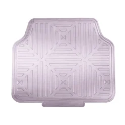 Metallic Finish Non-Slip Rubber Backing Floor Mats - Full Set Charcoal(Metallic Finish Non Slip Rubber Backing Floor Mats Full Set Charcoal) 12 Metallic Finish Non-Slip Rubber Backing Floor Mats - Full Set Charcoal(Metallic Finish Non Slip Rubber Backing Floor Mats Full Set Charcoal) -FH Group f14410gray rear e1576533295175