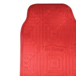 Metallic Finish Non-Slip Rubber Backing Floor Mats - Full Set Red(Metallic Finish Non Slip Rubber Backing Floor Mats Full Set Red) 11 Metallic Finish Non-Slip Rubber Backing Floor Mats - Full Set Red(Metallic Finish Non Slip Rubber Backing Floor Mats Full Set Red) -FH Group f14410red detail e1576533359251