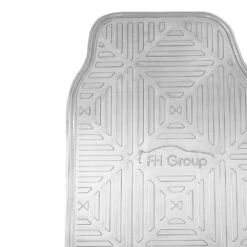 Metallic Finish Non-Slip Rubber Backing Floor Mats - Full Set Silver(Metallic Finish Non Slip Rubber Backing Floor Mats Full Set Silver) 13 Metallic Finish Non-Slip Rubber Backing Floor Mats - Full Set Silver(Metallic Finish Non Slip Rubber Backing Floor Mats Full Set Silver) -FH Group f14410sliver detail e1576532669735