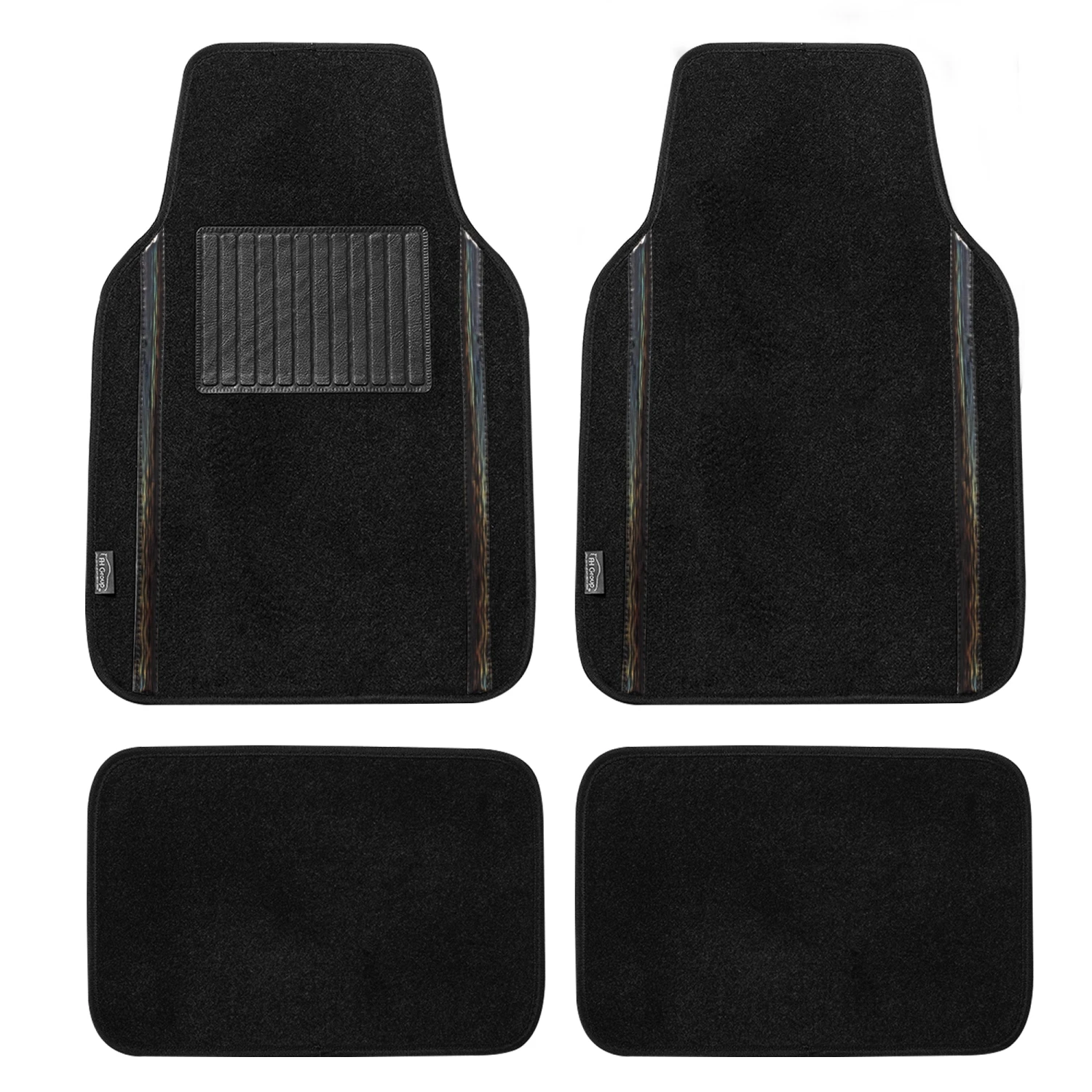 Galaxy13 Metallic Striped Deluxe Leatherette Seat Covers And Matching Floor Mats - Black Combo Set(Galaxy13 Metallic Striped Deluxe Leatherette Seat Covers And Matching Floor Mats Black Combo Set) 5 Galaxy13 Metallic Striped Deluxe Leatherette Seat Covers And Matching Floor Mats - Black Combo Set(Galaxy13 Metallic Striped Deluxe Leatherette Seat Covers And Matching Floor Mats Black Combo Set) - Image 5
