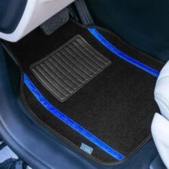 Galaxy13 Metallic Stripe Non-Slip Carpet Floor Mats - Full Set Blue(Galaxy13 Metallic Stripe Non Slip Carpet Floor Mats Full Set Blue) 11 Galaxy13 Metallic Stripe Non-Slip Carpet Floor Mats - Full Set Blue(Galaxy13 Metallic Stripe Non Slip Carpet Floor Mats Full Set Blue) -FH Group f14413blue 1 1