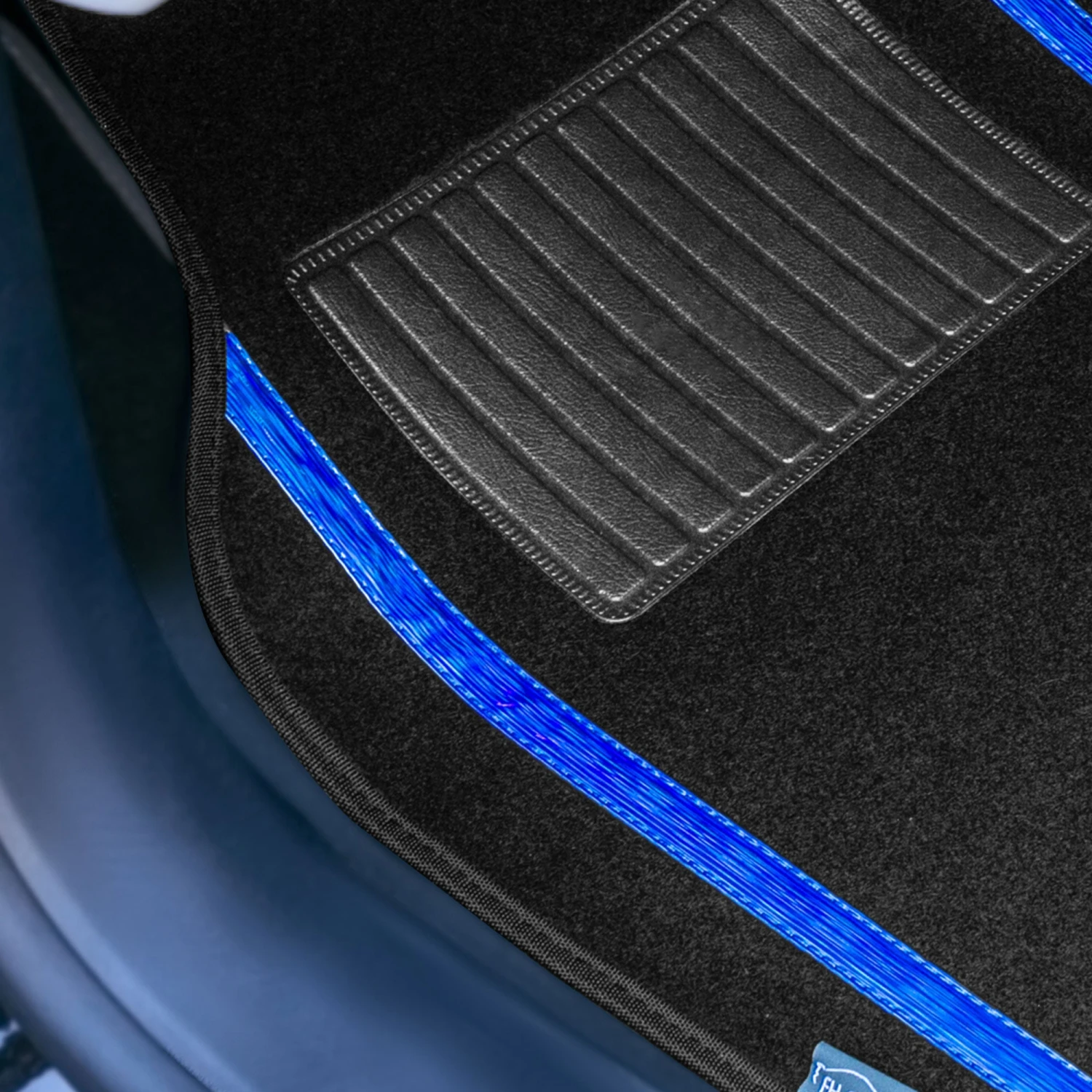 Galaxy13 Metallic Stripe Non-Slip Carpet Floor Mats - Full Set Blue(Galaxy13 Metallic Stripe Non Slip Carpet Floor Mats Full Set Blue) 2 Galaxy13 Metallic Stripe Non-Slip Carpet Floor Mats - Full Set Blue(Galaxy13 Metallic Stripe Non Slip Carpet Floor Mats Full Set Blue) - Image 2