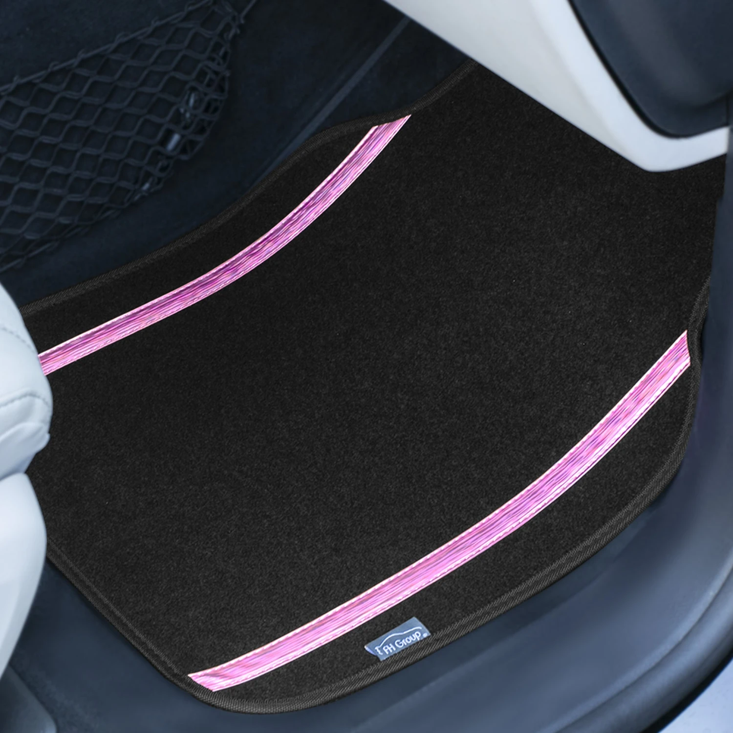 Galaxy13 Metallic Striped Deluxe Leatherette Seat Covers And Matching Floor Mats - Pink Combo Set(Galaxy13 Metallic Striped Deluxe Leatherette Seat Covers And Matching Floor Mats Pink Combo Set) 7 Galaxy13 Metallic Striped Deluxe Leatherette Seat Covers And Matching Floor Mats - Pink Combo Set(Galaxy13 Metallic Striped Deluxe Leatherette Seat Covers And Matching Floor Mats Pink Combo Set) - Image 7