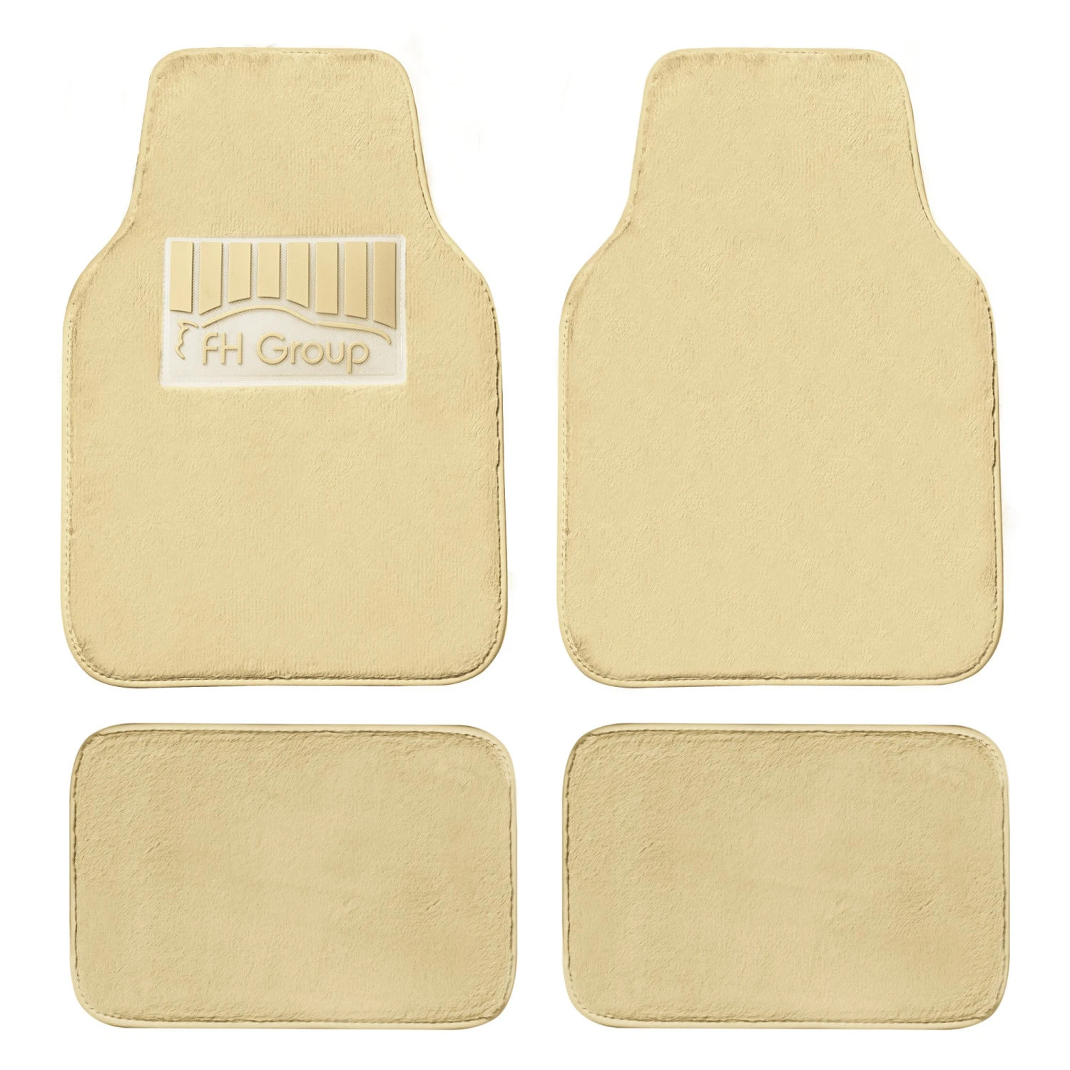 Doe16 Faux Rabbit Fur Non-Slip Floor Mats - Full Set Beige(Doe16 Faux Rabbit Fur Non Slip Floor Mats Full Set Beige) 1 Doe16 Faux Rabbit Fur Non-Slip Floor Mats - Full Set Beige(Doe16 Faux Rabbit Fur Non Slip Floor Mats Full Set Beige)