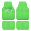 Doe16 Faux Rabbit Fur Non-Slip Floor Mats - Full Set Green(Doe16 Faux Rabbit Fur Non Slip Floor Mats Full Set Green)