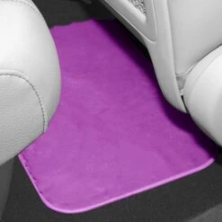 Doe16 Faux Rabbit Fur Non-Slip Floor Mats - Full Set Purple(Doe16 Faux Rabbit Fur Non Slip Floor Mats Full Set Purple) -FH Group f14416purple 4 v2