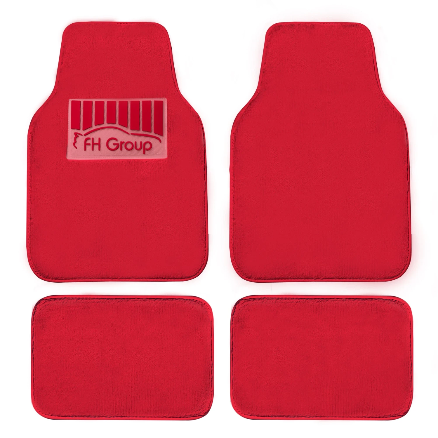 Doe16 Faux Rabbit Fur Non-Slip Floor Mats - Full Set Red(Doe16 Faux Rabbit Fur Non Slip Floor Mats Full Set Red) 1 Doe16 Faux Rabbit Fur Non-Slip Floor Mats - Full Set Red(Doe16 Faux Rabbit Fur Non Slip Floor Mats Full Set Red)