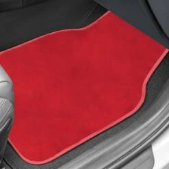 Doe16 Faux Rabbit Fur Non-Slip Floor Mats - Full Set Red(Doe16 Faux Rabbit Fur Non Slip Floor Mats Full Set Red) 9 Doe16 Faux Rabbit Fur Non-Slip Floor Mats - Full Set Red(Doe16 Faux Rabbit Fur Non Slip Floor Mats Full Set Red) -FH Group f14416red 3 v3