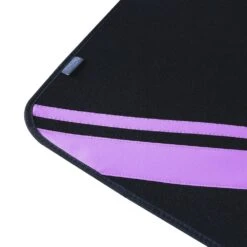 Non-Slip Carpet Floor Mats With Faux Leather Stripes - Full Set Purple(Non Slip Carpet Floor Mats With Faux Leather Stripes Full Set Purple) -FH Group f14501purple closeup e1592592423950