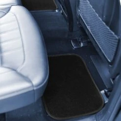 Color-Block Carpet Liners Non-Slip Car Floor Mats With Faux Leather Accents - Full Set Red(Color Block Carpet Liners Non Slip Car Floor Mats With Faux Leather Accents Full Set Red) -FH Group f14502black rear double e1595864791607 29c7e1d0 11d8 44d0 8e8e 567bd3ec7c18