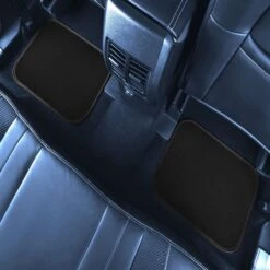 Color-Trimmed Non-Slip Carpet Floor Mats With Rubber Heel Pad - Full Set Black(Color Trimmed Non Slip Carpet Floor Mats With Rubber Heel Pad Full Set Black) -FH Group f14503black birdview backseats e1596033097730