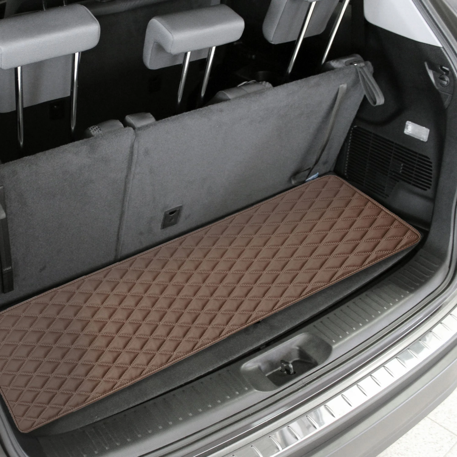 Deluxe Heavy-Duty Diamond Pattern Multi-Purpose Non-Slip Faux Leather Cargo Liner Brown, 14(Deluxe Heavy Duty Diamond Pattern Multi Purpose Non Slip Faux Leather Cargo Liner Brown 14) 2 Deluxe Heavy-Duty Diamond Pattern Multi-Purpose Non-Slip Faux Leather Cargo Liner Brown, 14(Deluxe Heavy Duty Diamond Pattern Multi Purpose Non Slip Faux Leather Cargo Liner Brown 14) - Image 2