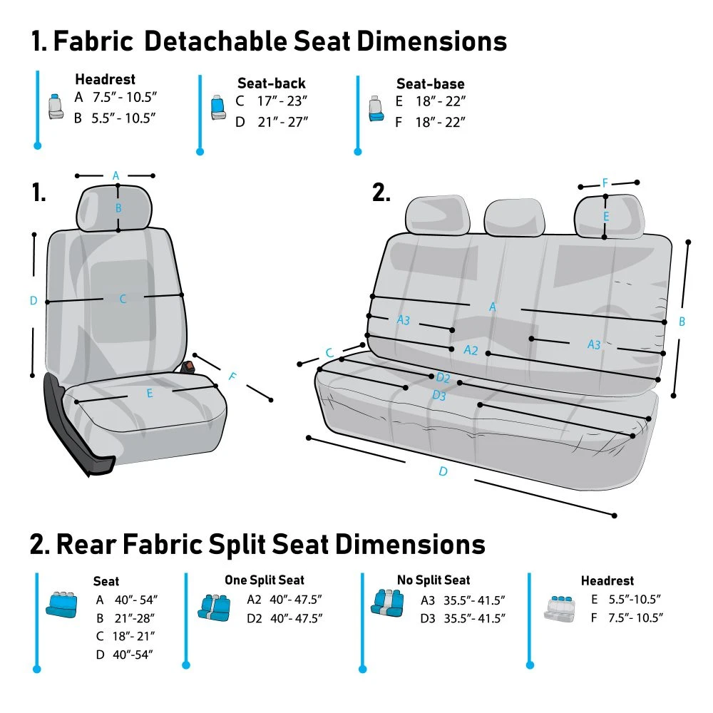 Premium Modernistic Seat Covers - Full Set Gray(Premium Modernistic Seat Covers Full Set Gray) 7 Premium Modernistic Seat Covers - Full Set Gray(Premium Modernistic Seat Covers Full Set Gray) - Image 7