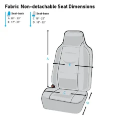 Classic Cloth Seat Covers - Front Set Red(Classic Cloth Seat Covers Front Set Red) 5 Classic Cloth Seat Covers - Front Set Red(Classic Cloth Seat Covers Front Set Red) -FH Group fabric non detach bucket dimensions e1568915205955 89f3ec17 b52e 4f7d b3d5 c99ea95104c6
