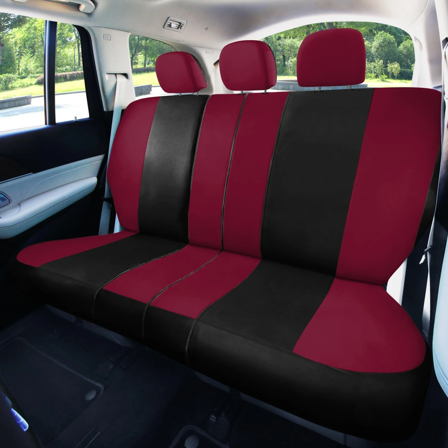 Light & Breezy Flat Cloth Seat Covers - Combo Set Burgundy(Light Amp Breezy Flat Cloth Seat Covers Combo Set Burgundy) 4 Light & Breezy Flat Cloth Seat Covers - Combo Set Burgundy(Light Amp Breezy Flat Cloth Seat Covers Combo Set Burgundy) - Image 4