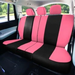 Light & Breezy Flat Cloth Seat Covers - Combo Set Pink(Light Amp Breezy Flat Cloth Seat Covers Combo Set Pink) 12 Light & Breezy Flat Cloth Seat Covers - Combo Set Pink(Light Amp Breezy Flat Cloth Seat Covers Combo Set Pink) -FH Group fb030 W B pink 5