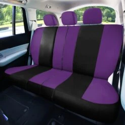 Light & Breezy Flat Cloth Seat Covers - Combo Set Purple(Light Amp Breezy Flat Cloth Seat Covers Combo Set Purple) 12 Light & Breezy Flat Cloth Seat Covers - Combo Set Purple(Light Amp Breezy Flat Cloth Seat Covers Combo Set Purple) -FH Group fb030 W B purple 5