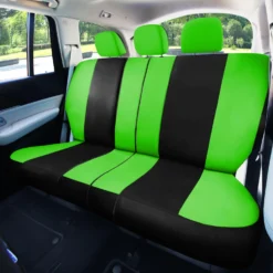 Light & Breezy Flat Cloth Seat Covers - Full Set Green(Light Amp Breezy Flat Cloth Seat Covers Full Set Green) -FH Group fb030 green 5 5986a068 df1d 4105 a67a 0873ae2023a8