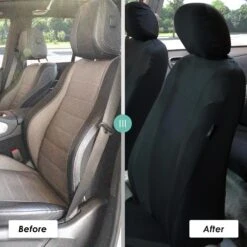 Cosmopolitan Seat Covers - Full Set Black(Cosmopolitan Seat Covers Full Set Black) -FH Group fb054 black 6 1