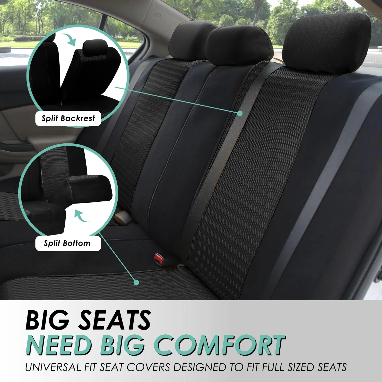 Trendy Elegance 3D Air Mesh 3 Row 7 Seater -Black Seat Covers(Trendy Elegance 3d Air Mesh 3 Row Seat Covers Black) 4 Trendy Elegance 3D Air Mesh 3 Row 7 Seater -Black Seat Covers(Trendy Elegance 3d Air Mesh 3 Row Seat Covers Black) - Image 4