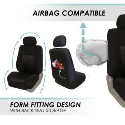 Trendy Elegance 3D Air Mesh 3 Row 7 Seater -Black Seat Covers(Trendy Elegance 3d Air Mesh 3 Row Seat Covers Black) 11 Trendy Elegance 3D Air Mesh 3 Row 7 Seater -Black Seat Covers(Trendy Elegance 3d Air Mesh 3 Row Seat Covers Black) -FH Group fb060 black 5 1
