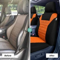 Premium 3D Air Mesh Seat Covers - Rear Orange(Premium 3d Air Mesh Seat Covers Rear Orange) 12 Premium 3D Air Mesh Seat Covers - Rear Orange(Premium 3d Air Mesh Seat Covers Rear Orange) -FH Group fb068 orange 6 4214152f cfa0 436f bb35 e6b70f7a99c9 1