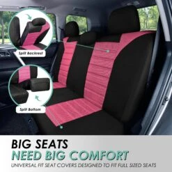 Premium 3D Air Mesh Seat Covers - Front Set Pink(Premium 3d Air Mesh Seat Covers Front Set Pink) -FH Group fb068 pink 4 0147847a 858c 43d1 bf1a afcab3fbc8a8 2