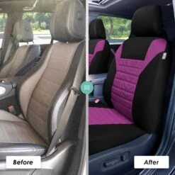 Premium 3D Air Mesh Seat Covers - Rear Purple(Premium 3d Air Mesh Seat Covers Rear Purple) -FH Group fb068 purple 6 fd568126 3abe 4768 88ca facd45b4b3ec 1