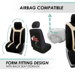 Sports Seat Covers - Rear Beige(Sports Seat Covers Rear Beige) 11 Sports Seat Covers - Rear Beige(Sports Seat Covers Rear Beige) -FH Group fb070 beige 5 1