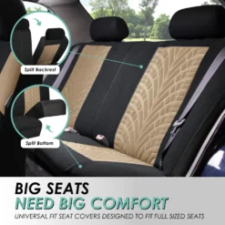 Travel Master Seat Covers - Front Set Beige(Travel Master Seat Covers Front Set Beige) 10 Travel Master Seat Covers - Front Set Beige(Travel Master Seat Covers Front Set Beige) -FH Group fb071 beige 4 2