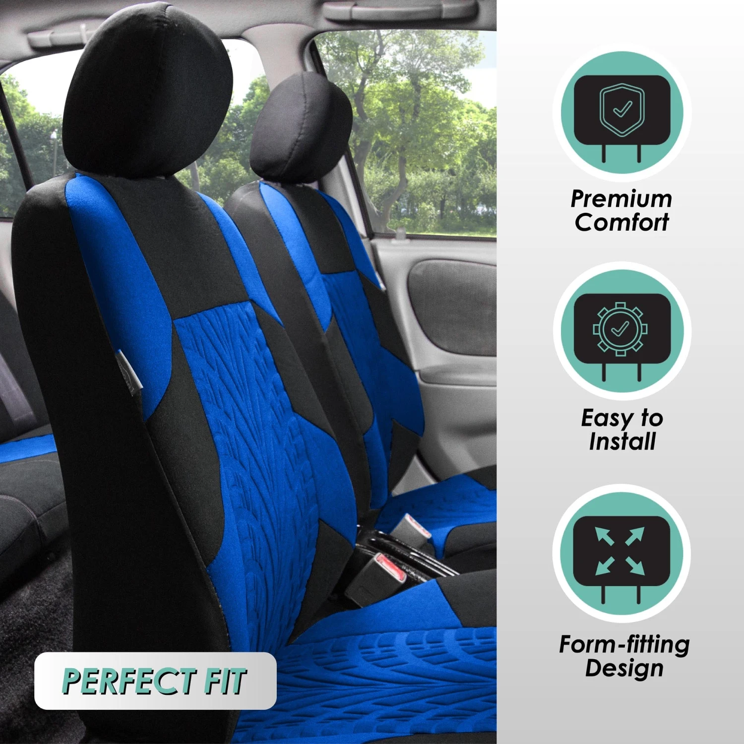 Travel Master Seat Covers - Rear Blue(Travel Master Seat Covers Rear Blue) 2 Travel Master Seat Covers - Rear Blue(Travel Master Seat Covers Rear Blue) - Image 2