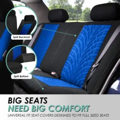 Travel Master Seat Covers - Full Set Blue(Travel Master Seat Covers Full Set Blue) 10 Travel Master Seat Covers - Full Set Blue(Travel Master Seat Covers Full Set Blue) -FH Group fb071 blue 4