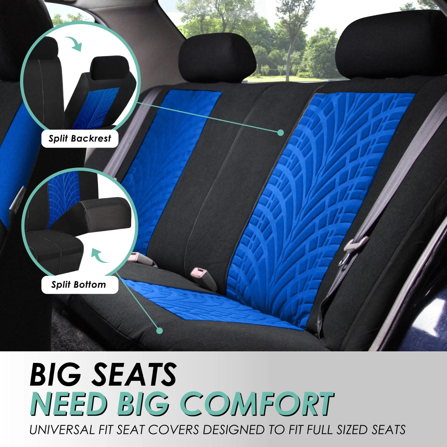 Travel Master Seat Covers - Full Set Blue(Travel Master Seat Covers Full Set Blue) 4 Travel Master Seat Covers - Full Set Blue(Travel Master Seat Covers Full Set Blue) - Image 4