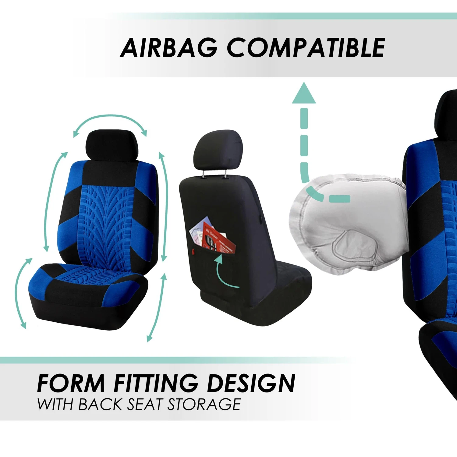 Travel Master Seat Covers - Full Set Blue(Travel Master Seat Covers Full Set Blue) 5 Travel Master Seat Covers - Full Set Blue(Travel Master Seat Covers Full Set Blue) - Image 5