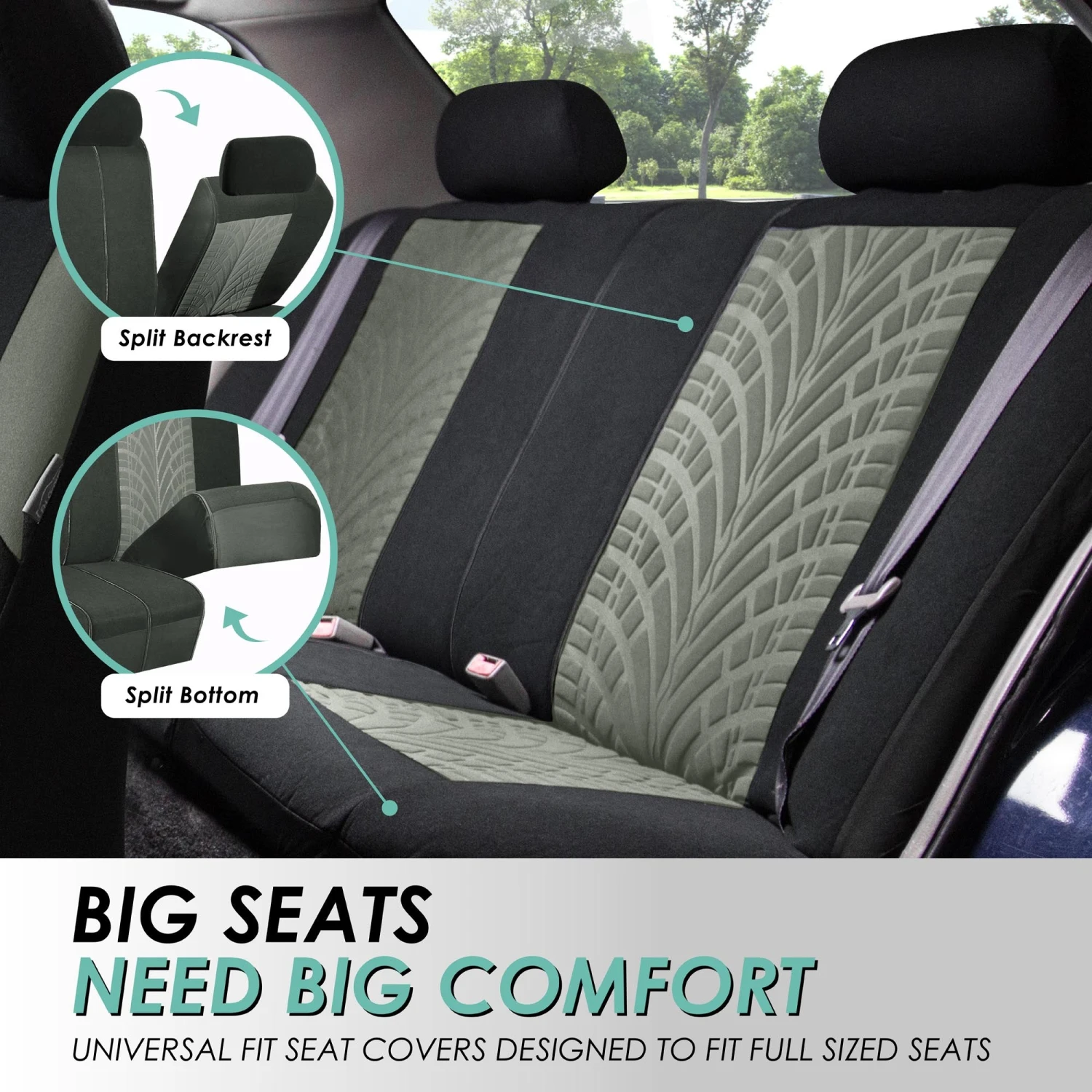 Travel Master Seat Covers - Full Set Gray(Travel Master Seat Covers Full Set Gray) 4 Travel Master Seat Covers - Full Set Gray(Travel Master Seat Covers Full Set Gray) - Image 4