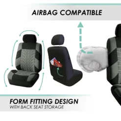 Travel Master Seat Covers - Front Set Gray(Travel Master Seat Covers Front Set Gray) 11 Travel Master Seat Covers - Front Set Gray(Travel Master Seat Covers Front Set Gray) -FH Group fb071 gray 5 0ed6afe2 1233 4183 9983 f7be64dd5f56