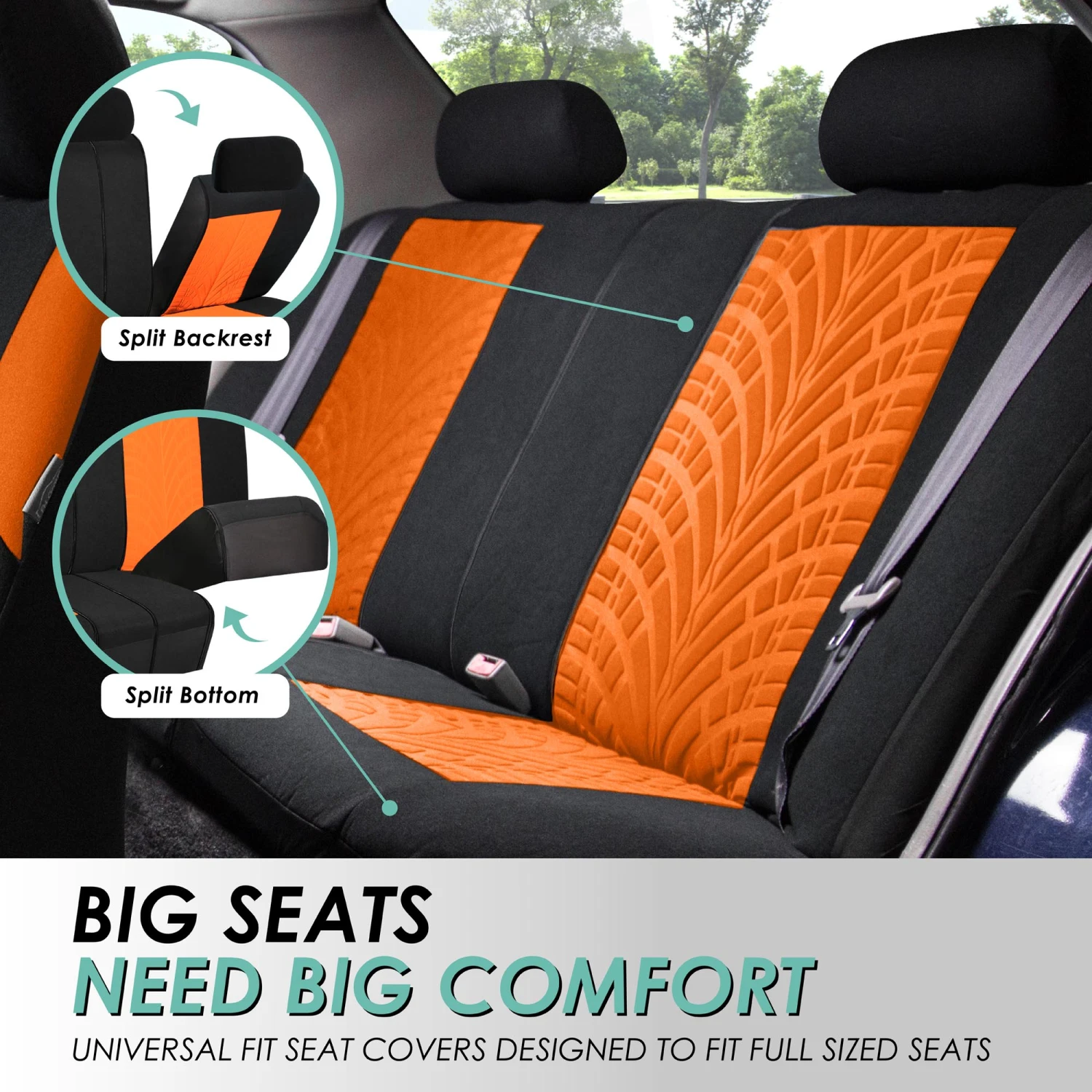 Travel Master Seat Covers - Full Set Orange(Travel Master Seat Covers Full Set Orange) 4 Travel Master Seat Covers - Full Set Orange(Travel Master Seat Covers Full Set Orange) - Image 4