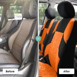 Travel Master Seat Covers - Full Set Orange(Travel Master Seat Covers Full Set Orange) 12 Travel Master Seat Covers - Full Set Orange(Travel Master Seat Covers Full Set Orange) -FH Group fb071 orange 6