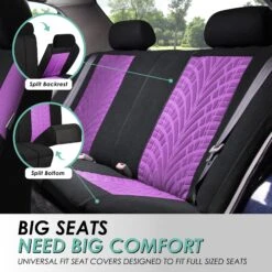 Travel Master Seat Covers - Full Set Purple(Travel Master Seat Covers Full Set Purple) 10 Travel Master Seat Covers - Full Set Purple(Travel Master Seat Covers Full Set Purple) -FH Group fb071 purple 4