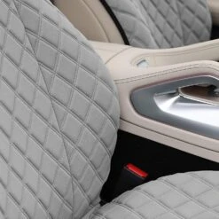 Prestige79 Neosupreme Diamond Stitch Car Seat Covers - Front Set Gray(Prestige79 Neosupreme Diamond Stitch Car Seat Covers Front Set Gray) -FH Group fb079102gray 4